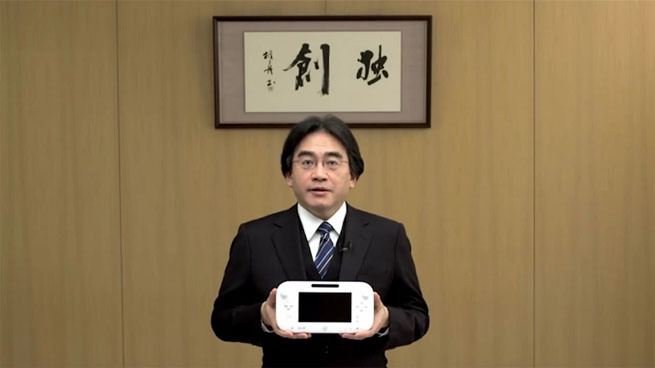 Satoru Iwata con Wii U